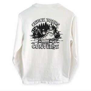 Converse Chuck Tours Long Sleeve T-shirt White Small